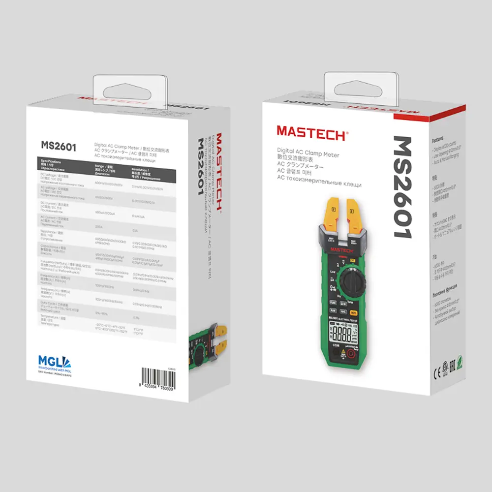 Фото 2 Токовые клещи Mastech MS2601 Фото 2 Токовые клещи Mastech MS2601