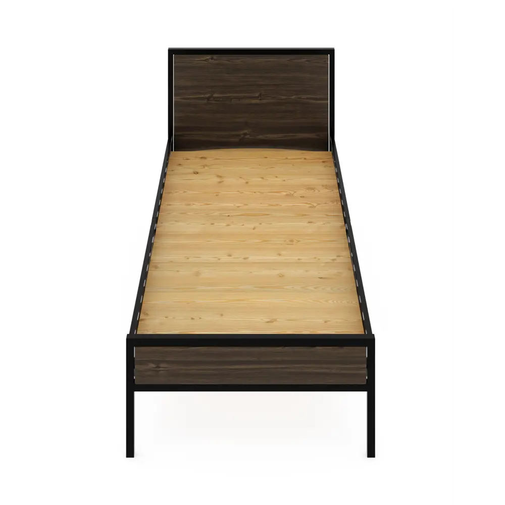 Фото 2 Кровать Solarius kr80loft-ven-black-full 85 x 90 x 206 см сосна цвет венге, черный Фото 2 Кровать Solarius kr80loft-ven-black-full 85 x 90 x 206 см сосна цвет венге, черный