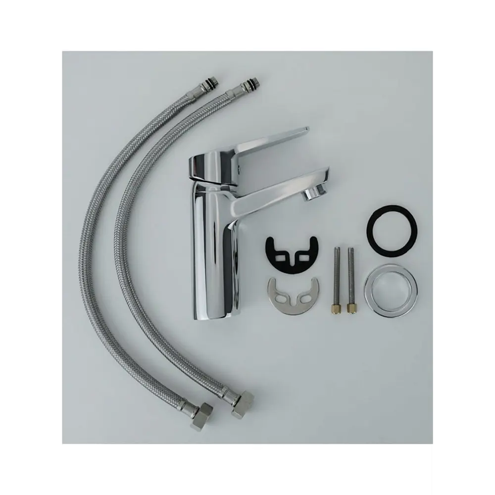 Фото 4 Смеситель для раковины Esko MR26 однорычажный цвет Серебристый Фото 4 Смеситель для раковины Esko MR26 однорычажный цвет Серебристый