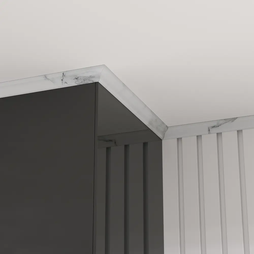 Фото 2 Плинтус напольный Goodway угловой CM GWG-05 мрамор Миконос 28x15x2200 мм Фото 2 Плинтус напольный Goodway угловой CM GWG-05 мрамор Миконос 28x15x2200 мм