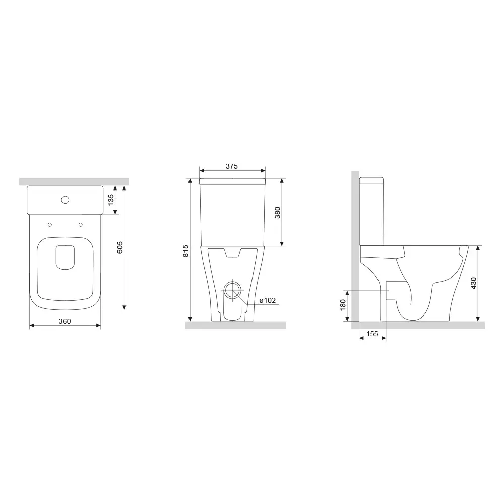 Фото 6 Унитаз-компакт Damixa Jupiter XS напольный цвет белый Фото 6 Унитаз-компакт Damixa Jupiter XS напольный цвет белый