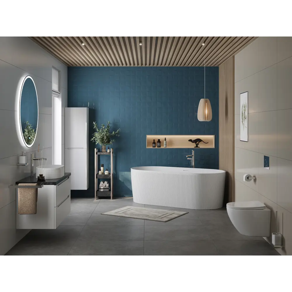 Фото 2 Отдельностоящая ванна Belbagno BB411-1700-800-MATT акрил 170x80см