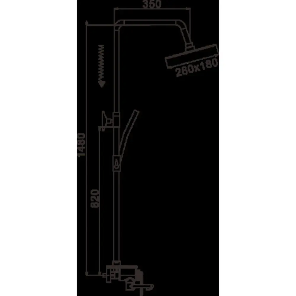 Фото 3 Душевая система Rose R1436F 1 режим цвет хром Фото 3 Душевая система Rose R1436F 1 режим цвет хром