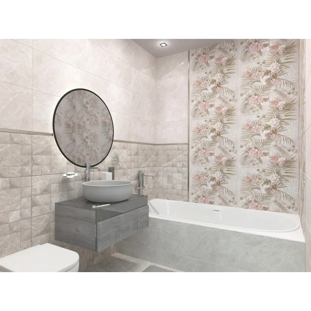 Фото 3 Настенная плитка Kerlife Livorno fiori 1 31.5x63см 1.59 м² цвет цветы, цена за упаковку Фото 3 Настенная плитка Kerlife Livorno fiori 1 31.5x63см 1.59 м² цвет цветы, цена за упаковку