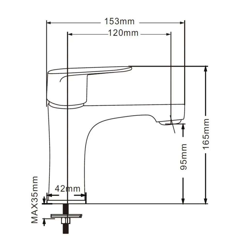 Фото 3 Смеситель для раковины Esko COL 26 однорычажный цвет хром Фото 3 Смеситель для раковины Esko COL 26 однорычажный цвет хром