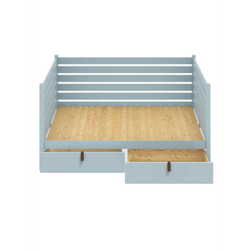 Фото 2 Кровать Solarius Tahta-spin120-200gol-full-2yash 130 x 101 x 210 см сосна цвет голубой Фото 2 Кровать Solarius Tahta-spin120-200gol-full-2yash 130 x 101 x 210 см сосна цвет голубой