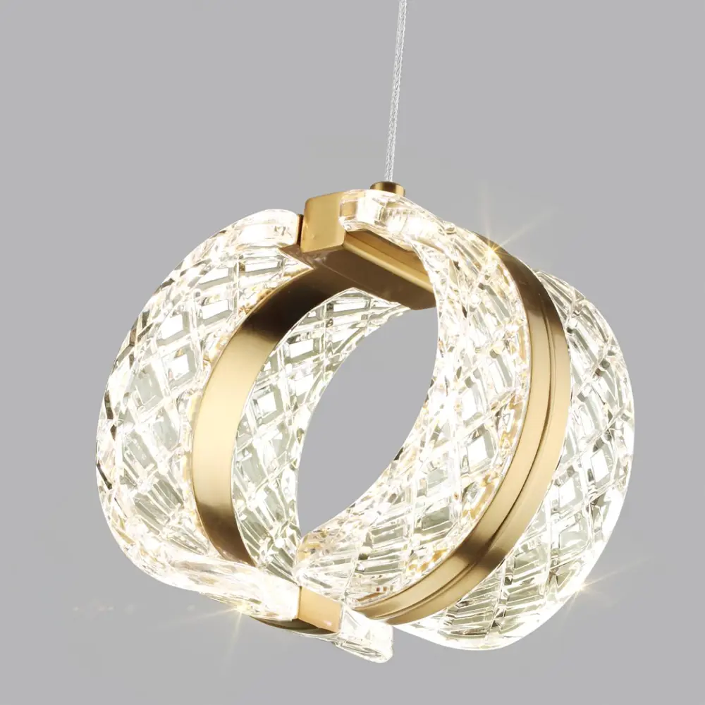 Фото 4 Светильник подвесной светодиодный Odeon Light Mirage Od_5030_8l 2 м² нейтральный белый свет цвет золото Фото 4 Светильник подвесной светодиодный Odeon Light Mirage Od_5030_8l 2 м² нейтральный белый свет цвет золото