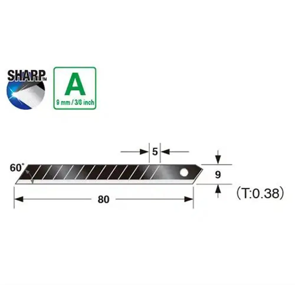 Фото 2 Лезвие сменное для ножа Tajima LB30RBC 90x9 мм, 10 шт Фото 2 Лезвие сменное для ножа Tajima LB30RBC 90x9 мм, 10 шт