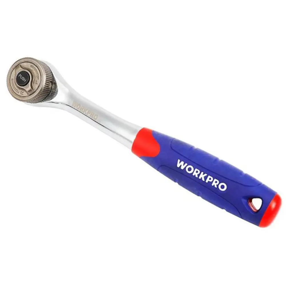 Фото Ключ трещотка Workpro WP272013 3/8 дюйма 247 мм 48 зубьев Фото Ключ трещотка Workpro WP272013 3/8 дюйма 247 мм 48 зубьев
