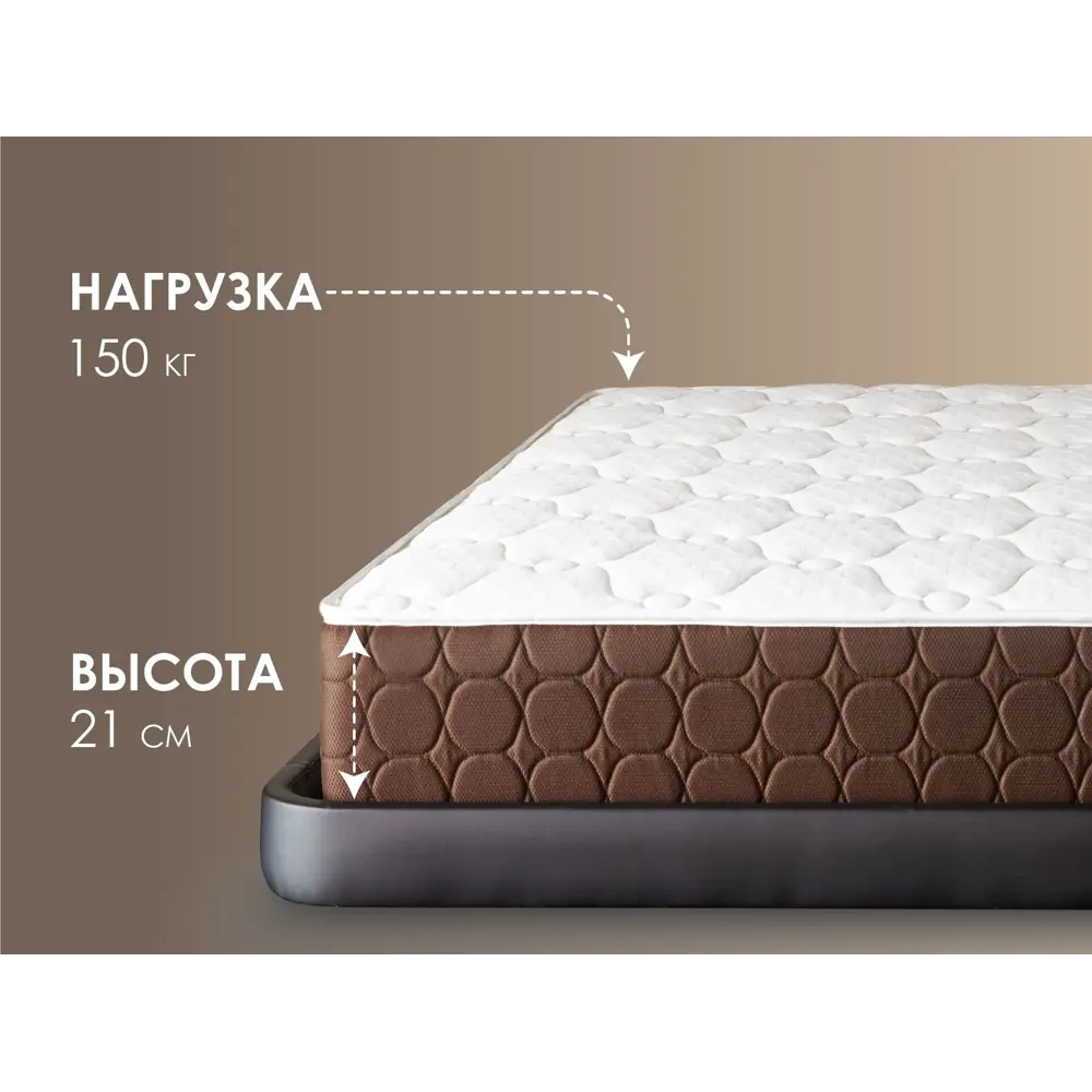 Фото 5 Матрас Димакс Мега Медиум хард 90x200x21 см независимый пружинный блок, односпальный Фото 5 Матрас Димакс Мега Медиум хард 90x200x21 см независимый пружинный блок, односпальный