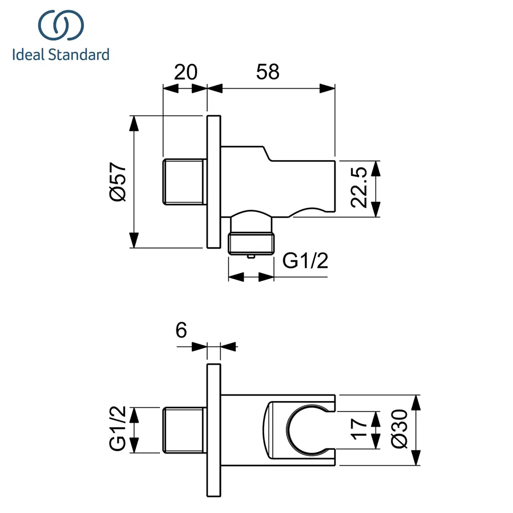 Фото 8 Душевая система встраиваемая 2 в 1 Ideal Standard LG7238AA хром Фото 8 Душевая система встраиваемая 2 в 1 Ideal Standard LG7238AA хром