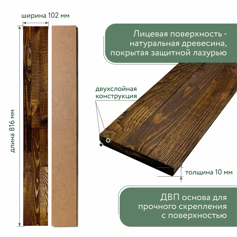 Фото 2 Стеновая панель 3D Art barn wood Карамель карамельный 816x102x10мм 1м² 12шт Фото 2 Стеновая панель 3D Art barn wood Карамель карамельный 816x102x10мм 1м² 12шт