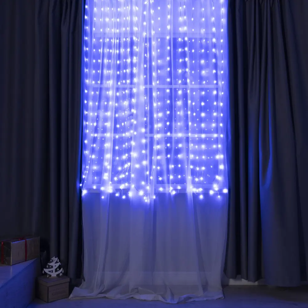 Фото 9 Электрогирлянда комнатная Luazon lighting 9143282 занавес 2x2 м 400 ламп прозрачный 1 режимов работы Фото 9 Электрогирлянда комнатная Luazon lighting 9143282 занавес 2x2 м 400 ламп прозрачный 1 режимов работы