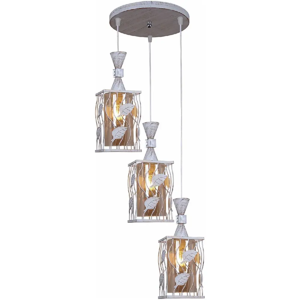 Фото Светильник подвесной Reluce 03653-0.4-03 wh+gd 3 лампы 18 м² цвет белый Фото Светильник подвесной Reluce 03653-0.4-03 wh+gd 3 лампы 18 м² цвет белый