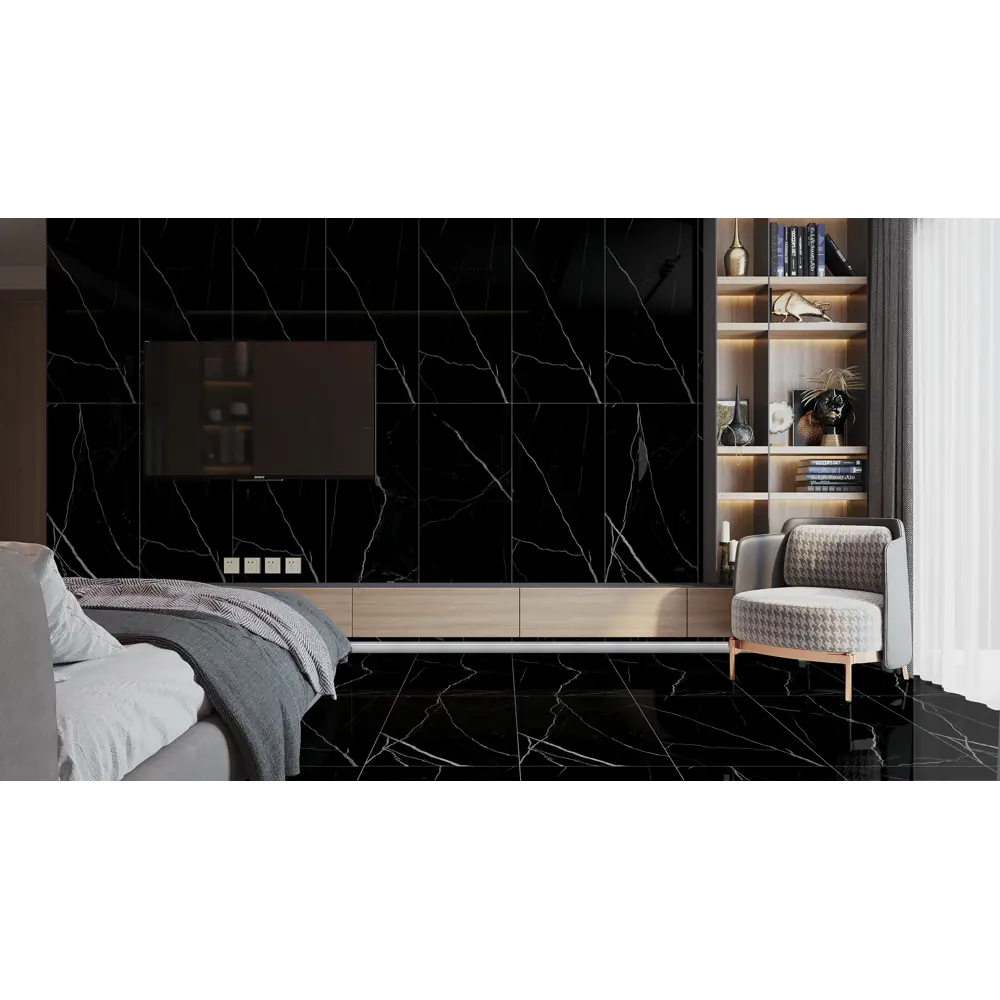 Фото Керамогранит Kerald Shell BLACK high glossy 60x120см цвет черный Фото Керамогранит Kerald Shell BLACK high glossy 60x120см цвет черный