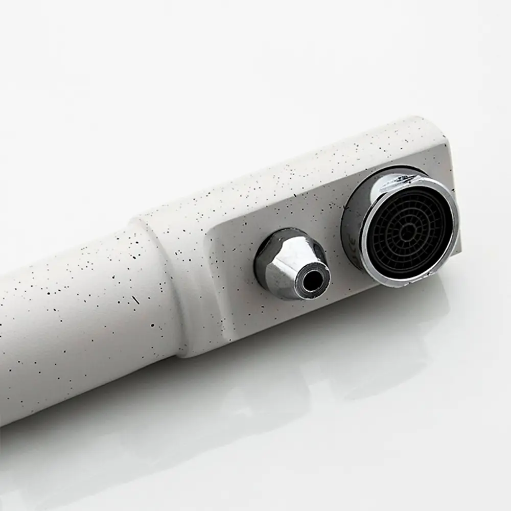 Фото 4 Смеситель для кухни Frap 51796 поворотный излив 31.5 см цвет белый