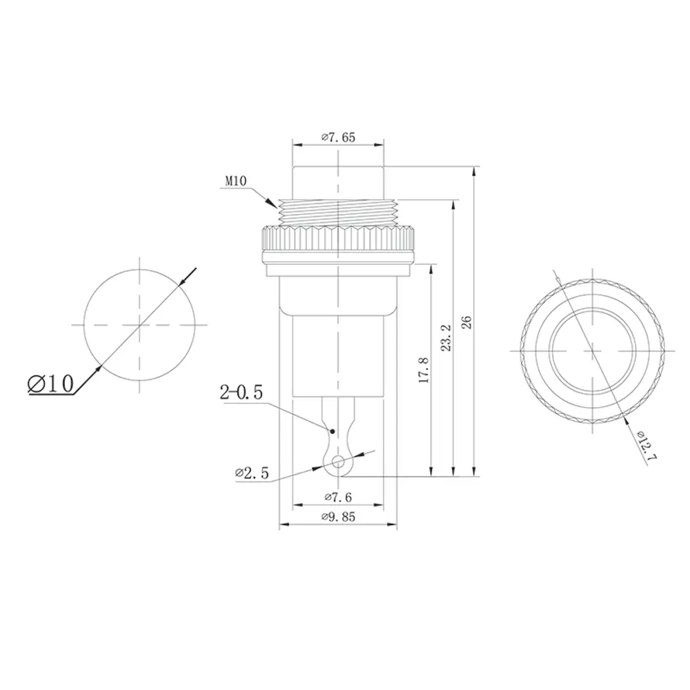 Фото 2 Выключатель-кнопка Rexant Mini RWD-213 металл 220V 2А 2с off-on Ø10.2 красная Фото 2 Выключатель-кнопка Rexant Mini RWD-213 металл 220V 2А 2с off-on Ø10.2 красная