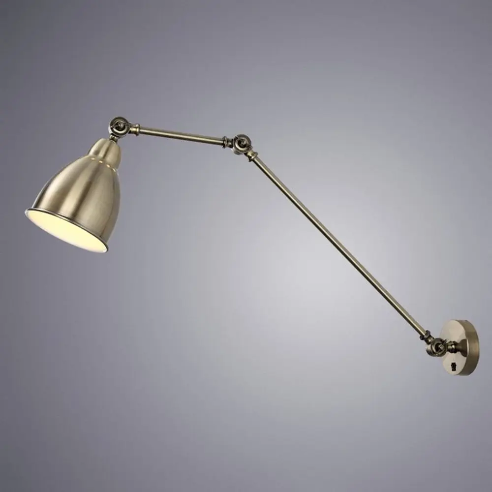 Фото 2 Настенный светильник Arte Lamp Braccio Ar_a2055ap-1ab цвет старая бронза Фото 2 Настенный светильник Arte Lamp Braccio Ar_a2055ap-1ab цвет старая бронза