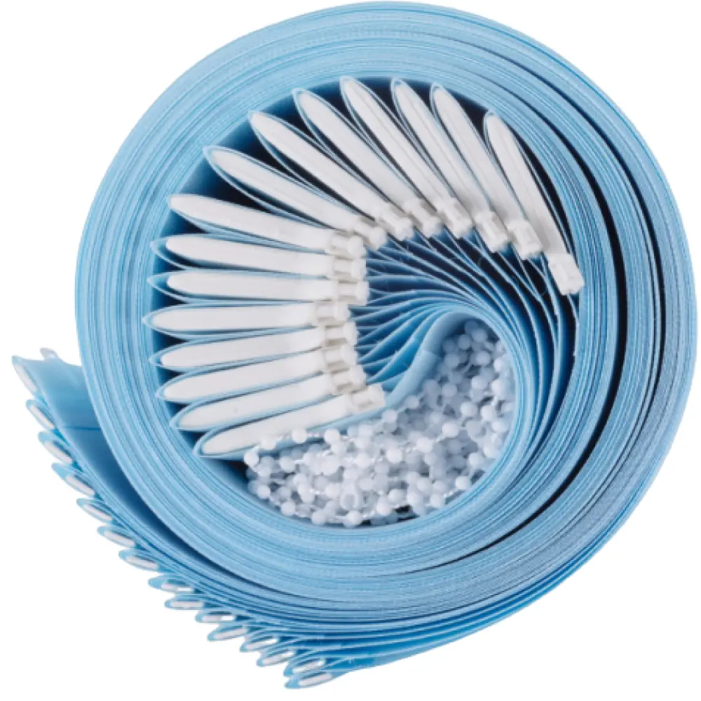 Фото Ламели для вертикальных жалюзи Унистайл LAMGOLUB125260 высота 260 см, 15 шт, цвет голубой