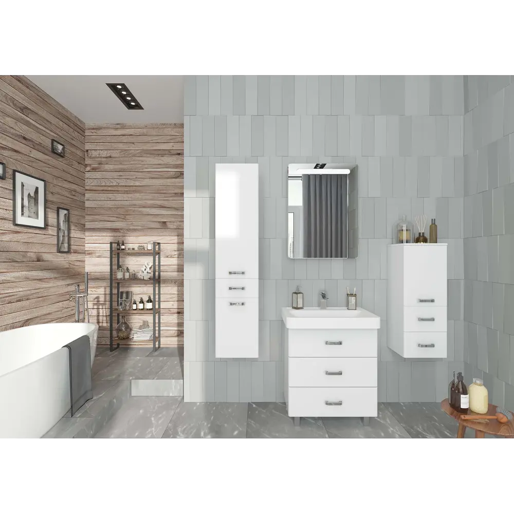 Фото 7 Тумба под раковину Aquaton Америна 60 М белый (1A168901AM010) Фото 7 Тумба под раковину Aquaton Америна 60 М белый (1A168901AM010)