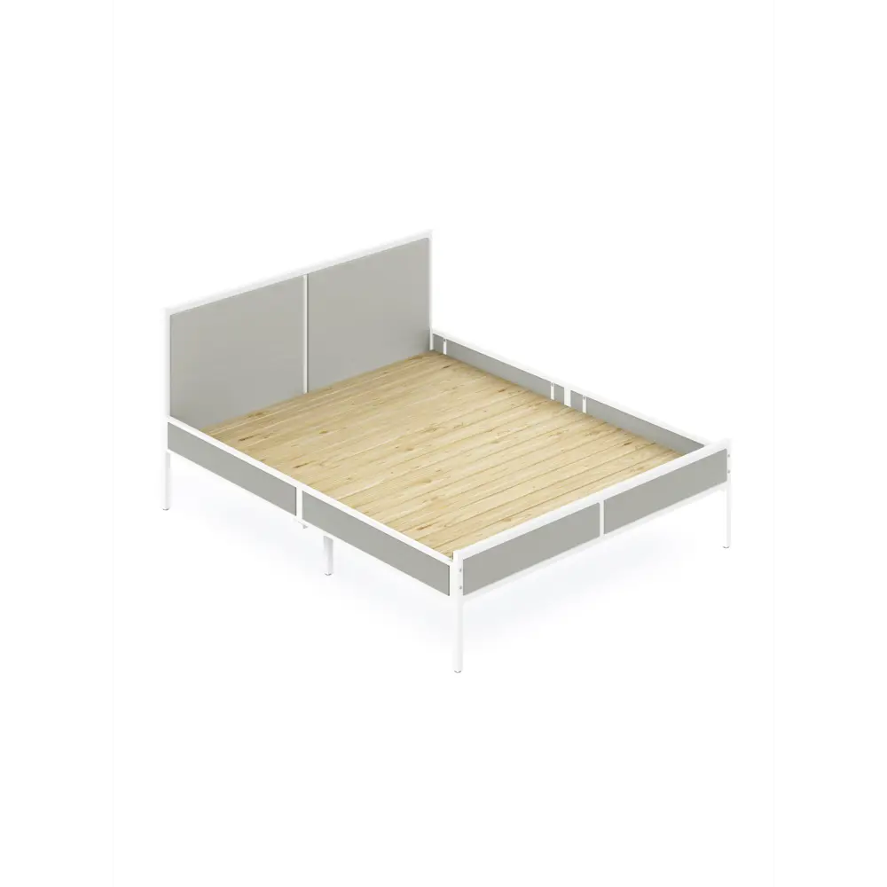 Фото Кровать Solarius Kr120loft-plat-white-full 125 x 90 x 206 см сосна цвет белый
