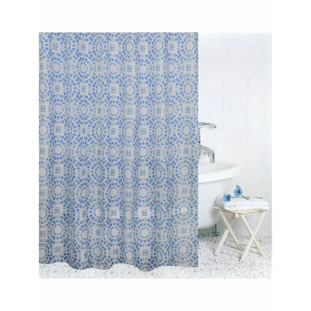 Фото Шторка для ванной комнаты Bath Plus 59214 180x200см цвет бесцветный/прозрачный