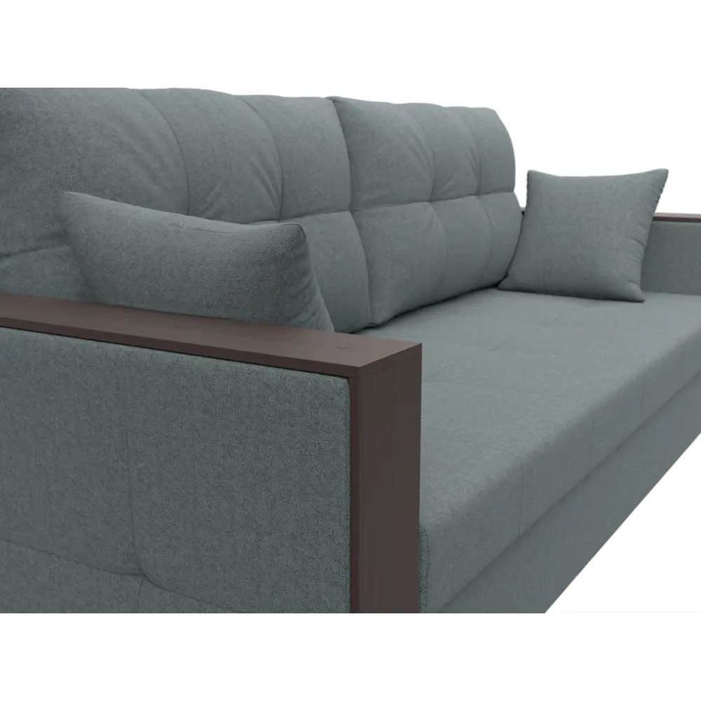 Фото 3 Диван раскладной Лига диванов Диван прямой Валенсия Лайт 226x88x80 см рогожка цвет амур серый Фото 3 Диван раскладной Лига диванов Диван прямой Валенсия Лайт 226x88x80 см рогожка цвет амур серый