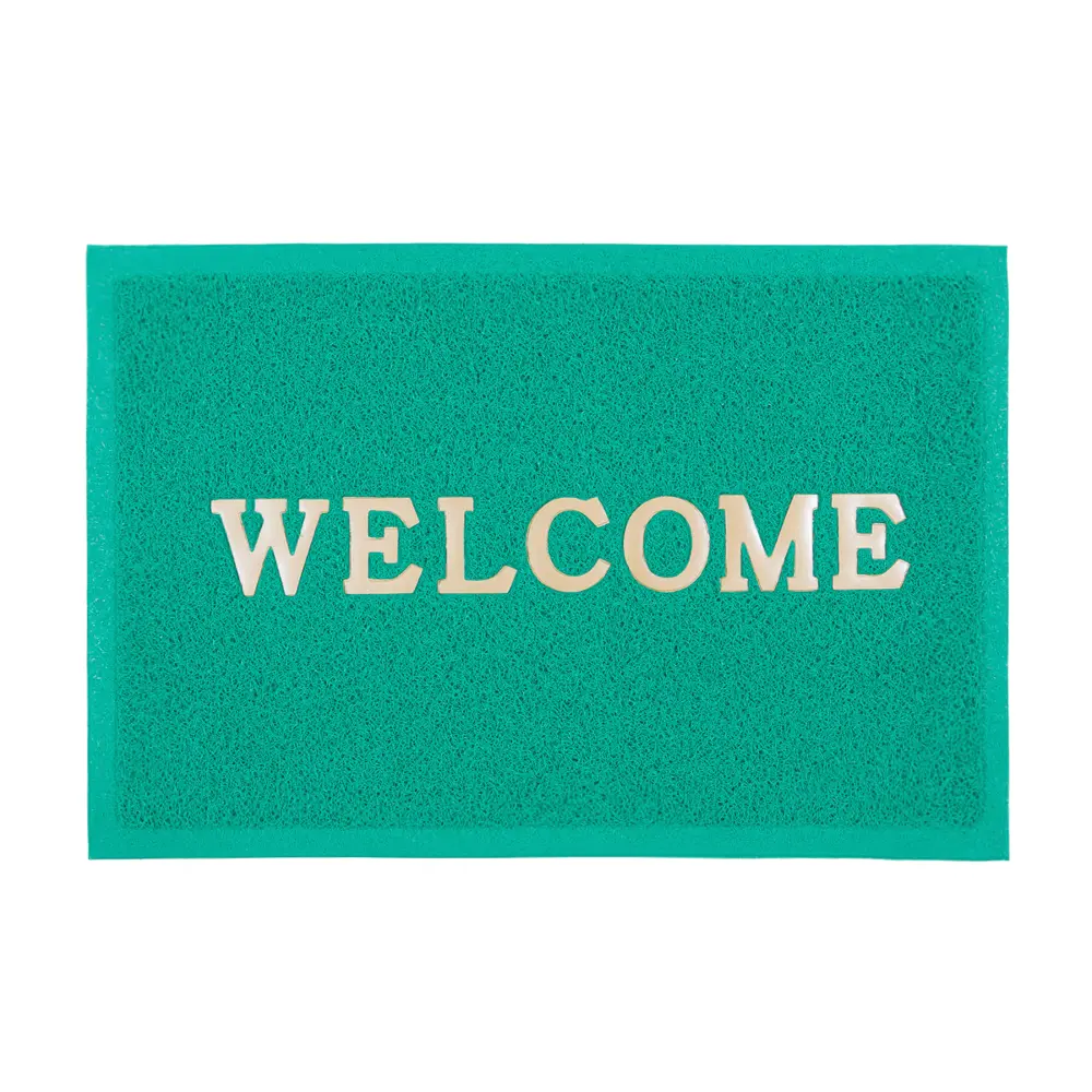 Фото Коврик придверный SunStep Welcome 40х60 см зеленый Фото Коврик придверный SunStep Welcome 40х60 см зеленый