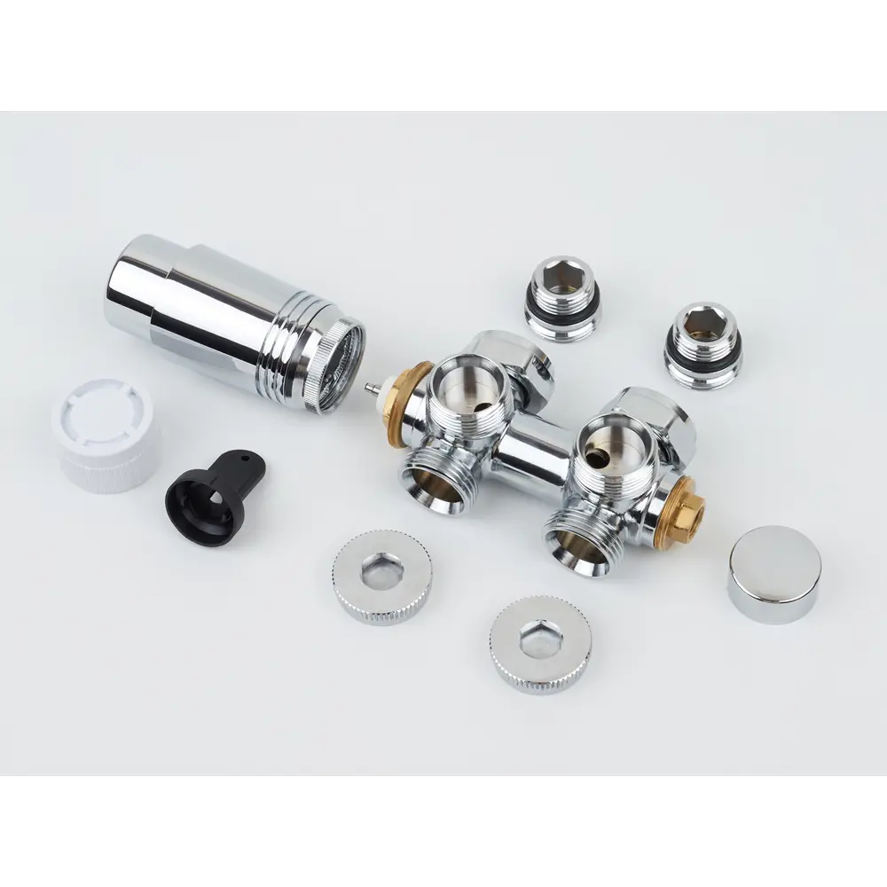 Фото Монтажный комплект для радиатора Guardo Multiflex+ R 1/2"x3/4" латунь хром Фото Монтажный комплект для радиатора Guardo Multiflex+ R 1/2"x3/4" латунь хром