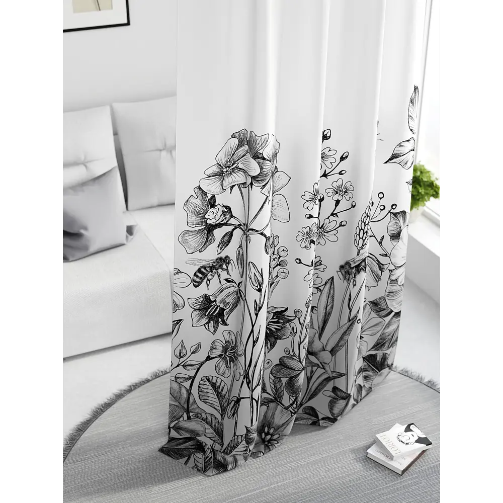 Фото 3 Штора на шторной ленте Comfy Way Нилсти - 149 CW593149-260, 260x150 см, цвет белый