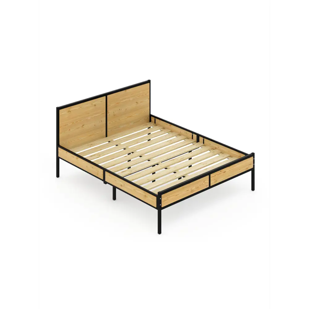 Фото Кровать Solarius Kr180loft-net-black 185 x 90 x 206 см сосна цвет черный Фото Кровать Solarius Kr180loft-net-black 185 x 90 x 206 см сосна цвет черный