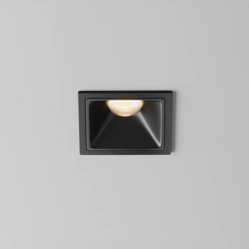 Фото 3 Светильник точечный встраиваемый светодиодный Maytoni Alfa led Dl043-01-10w3k-sq-b-1 под отверстие 55 мм 10 Вт теплый белый (желтый) свет цвет черный Фото 3 Светильник точечный встраиваемый светодиодный Maytoni Alfa led Dl043-01-10w3k-sq-b-1 под отверстие 55 мм 10 Вт теплый белый (желтый) свет цвет черный