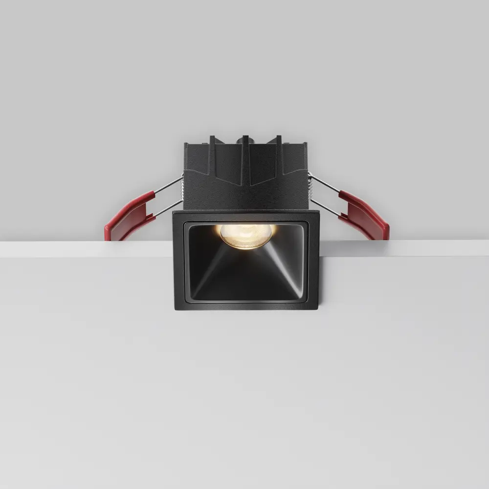 Фото 4 Светильник точечный встраиваемый светодиодный Maytoni Alfa led Dl043-01-10w3k-sq-b-1 под отверстие 55 мм 10 Вт теплый белый (желтый) свет цвет черный Фото 4 Светильник точечный встраиваемый светодиодный Maytoni Alfa led Dl043-01-10w3k-sq-b-1 под отверстие 55 мм 10 Вт теплый белый (желтый) свет цвет черный