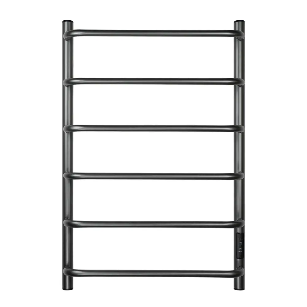 Фото 2 Полотенцесушитель электрический Primoclima Step E Graphite 150x800 мм 126 Вт с терморегулятором лесенка цвет графитовый матовый Фото 2 Полотенцесушитель электрический Primoclima Step E Graphite 150x800 мм 126 Вт с терморегулятором лесенка цвет графитовый матовый