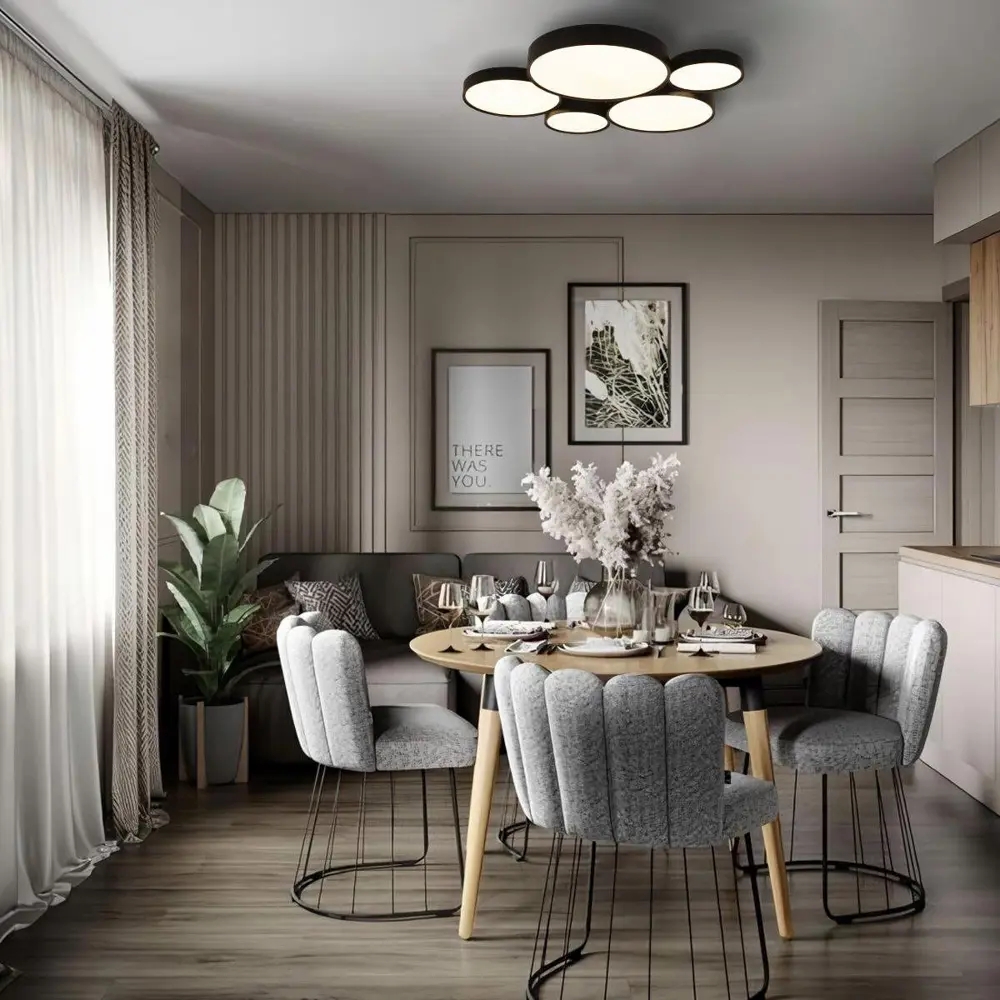 Фото 12 Светильник настенно-потолочный светодиодный Loft it Drum 28 м² нейтральный белый свет цвет черный Фото 12 Светильник настенно-потолочный светодиодный Loft it Drum 28 м² нейтральный белый свет цвет черный