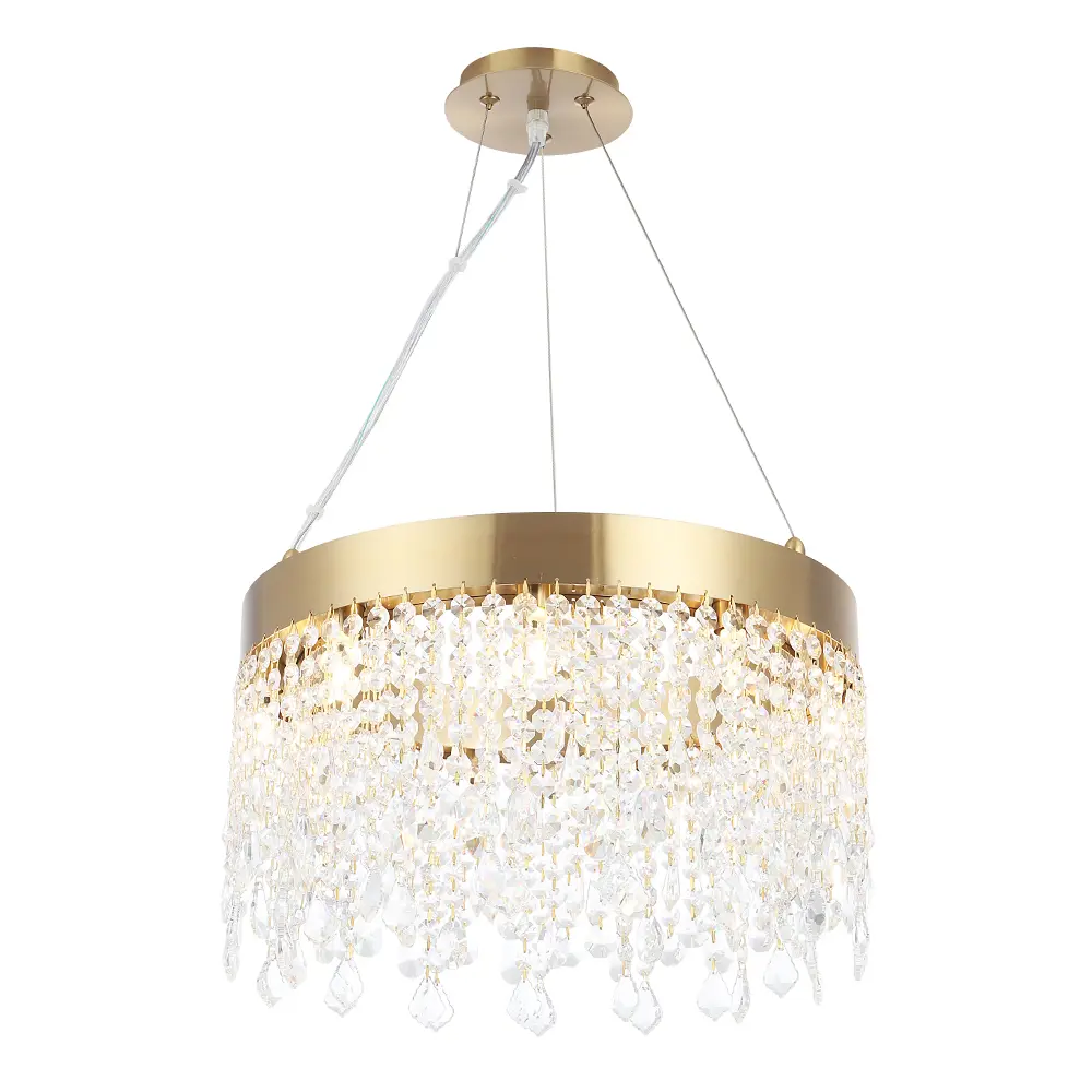 Фото Люстра подвесная Crystal lux Aqua Cu_0160_309 9 ламп 17 м² цвет латунь Фото Люстра подвесная Crystal lux Aqua Cu_0160_309 9 ламп 17 м² цвет латунь
