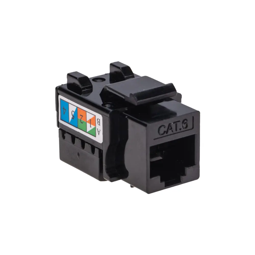 Фото 4 Модуль Keystone Rexant pro Jack RJ-45 8P8C UTP неэкранированный Cat 6 90 градусов цвет черный Фото 4 Модуль Keystone Rexant pro Jack RJ-45 8P8C UTP неэкранированный Cat 6 90 градусов цвет черный