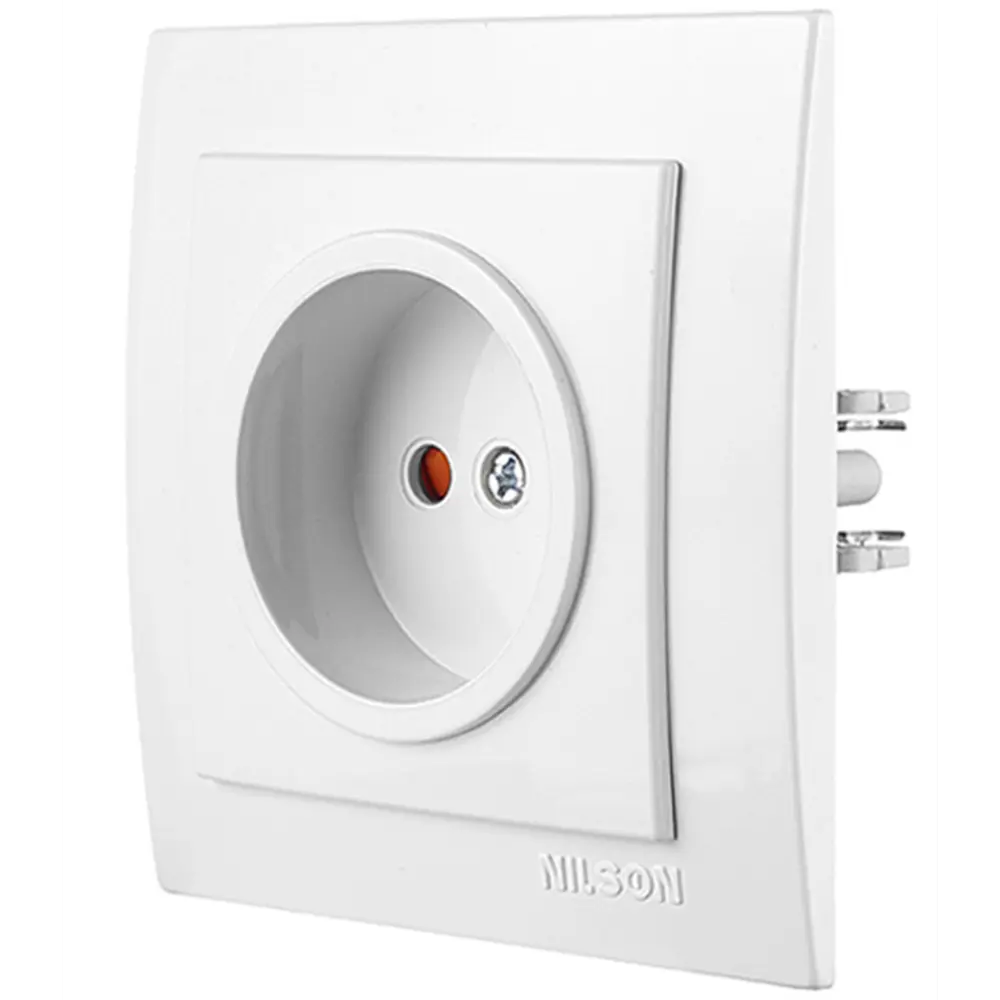 Фото 2 Розетка встраиваемая Nilson Touran 24111016 со шторками цвет белый 3 шт. Фото 2 Розетка встраиваемая Nilson Touran 24111016 со шторками цвет белый 3 шт.