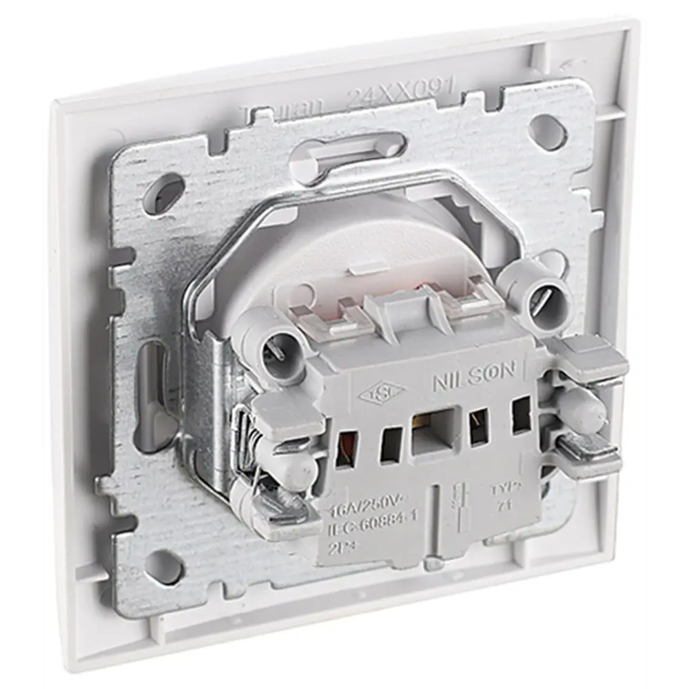 Фото 3 Розетка встраиваемая Nilson Touran 24111016 со шторками цвет белый 3 шт. Фото 3 Розетка встраиваемая Nilson Touran 24111016 со шторками цвет белый 3 шт.