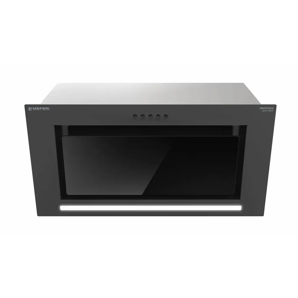 Фото Вытяжка полновстраиваемая Meferi SMARTBOX60BK GLASS POWER 60 см цвет черный