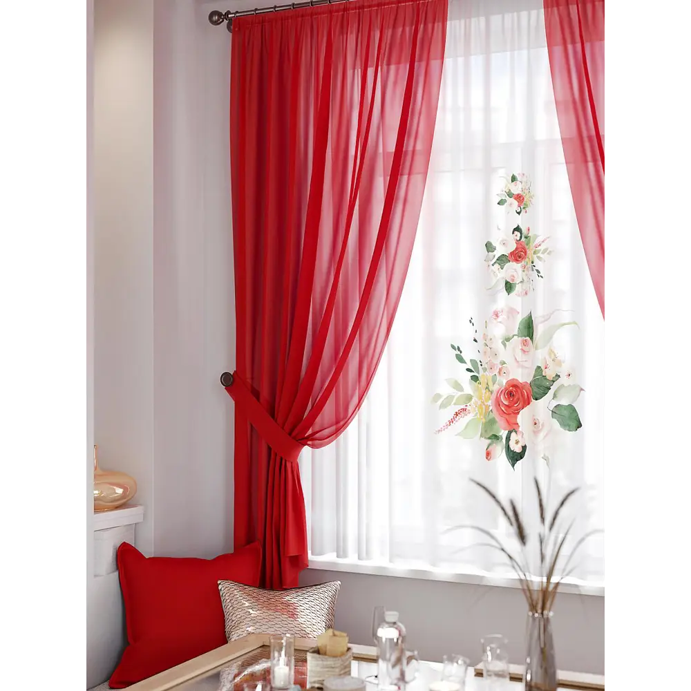 Фото 2 Тюль Helga TD-550320 на шторной ленте 300x180 см цвет разноцветный Фото 2 Тюль Helga TD-550320 на шторной ленте 300x180 см цвет разноцветный