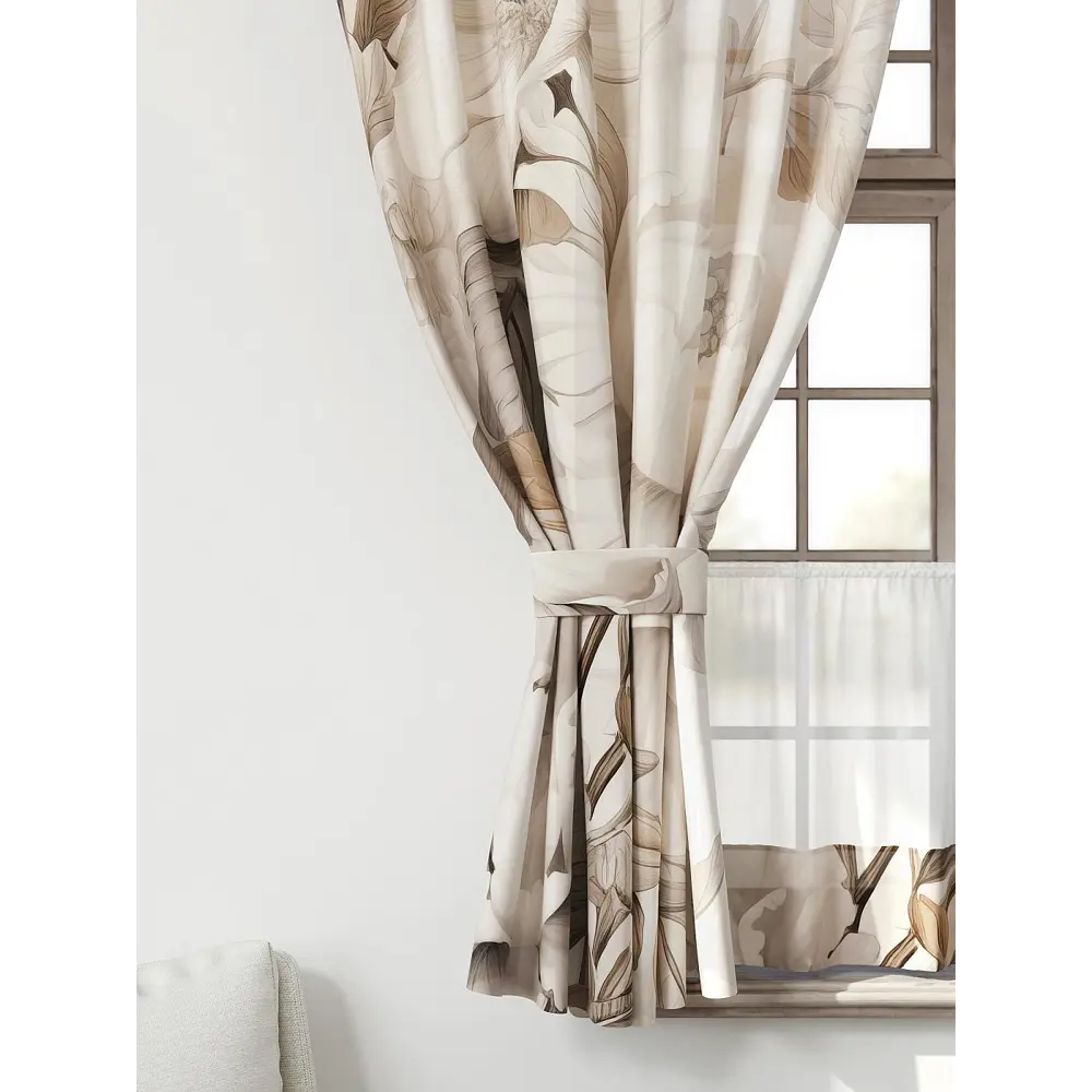 Фото 4 Комплект штор Comfy way Иномик - 94 CW705094-160 на шторной ленте 160x150 см цвет бежевый Фото 4 Комплект штор Comfy way Иномик - 94 CW705094-160 на шторной ленте 160x150 см цвет бежевый