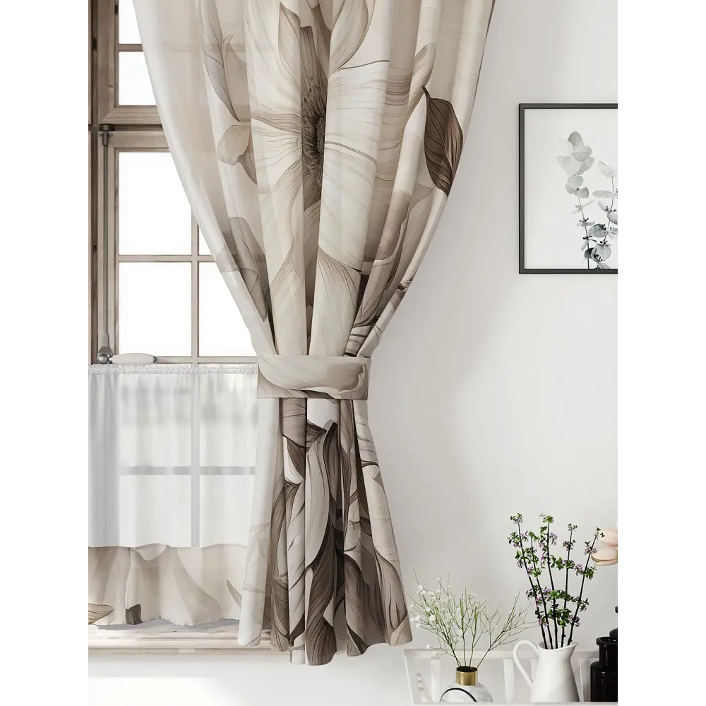 Фото 5 Комплект штор Comfy way Иномик - 94 CW705094-160 на шторной ленте 160x150 см цвет бежевый Фото 5 Комплект штор Comfy way Иномик - 94 CW705094-160 на шторной ленте 160x150 см цвет бежевый