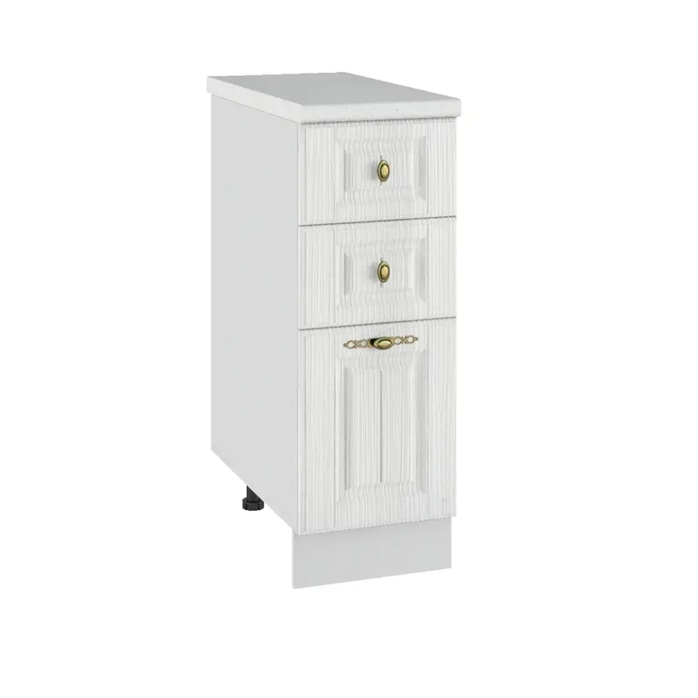 Фото Кухонный гарнитур Дсв мебель Сандал вуд 30000000152 30x81.6x60 см ЛДСП цвет светло-бежевый