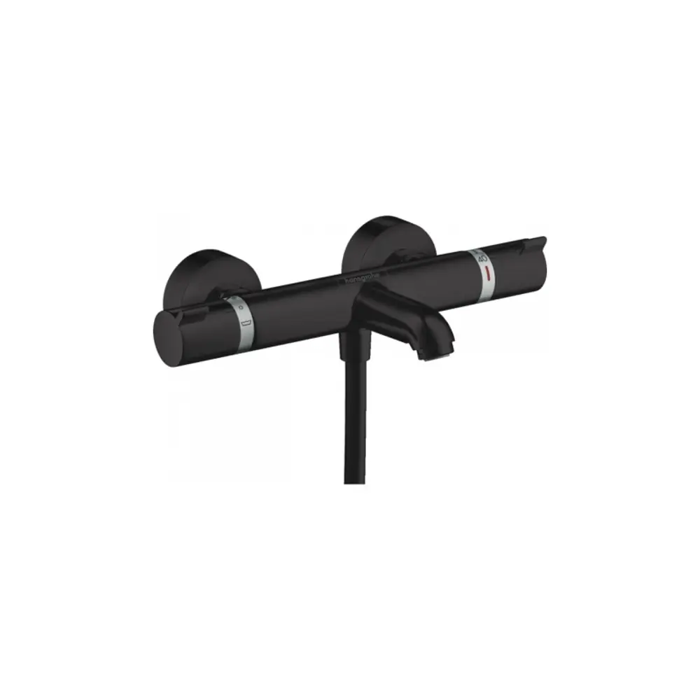 Фото 2 Смеситель для ванны Hansgrohe 13114670 HG Ecostat Comfort термостатический, матовый черный Фото 2 Смеситель для ванны Hansgrohe 13114670 HG Ecostat Comfort термостатический, матовый черный
