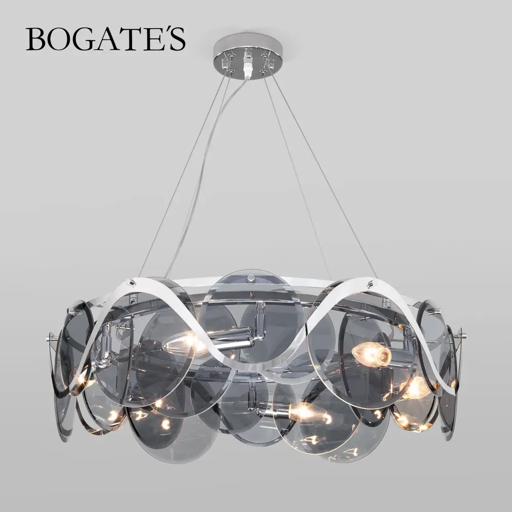 Фото Умный подвесной светильник BOGATE'S 353/6 хром Фото Умный подвесной светильник BOGATE'S 353/6 хром