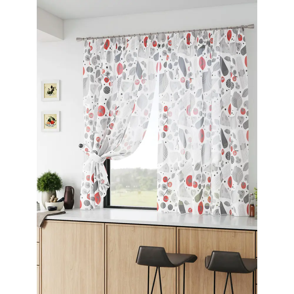 Фото 2 Тюль Comfy way Базовая комплектация CW786003 на шторной ленте 160x150 см цвет красный Фото 2 Тюль Comfy way Базовая комплектация CW786003 на шторной ленте 160x150 см цвет красный