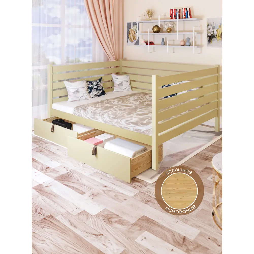 Фото 5 Кровать Solarius Tahta-spin120-190van-full-2yash 130 x 101 x 200 см сосна цвет бежевый Фото 5 Кровать Solarius Tahta-spin120-190van-full-2yash 130 x 101 x 200 см сосна цвет бежевый