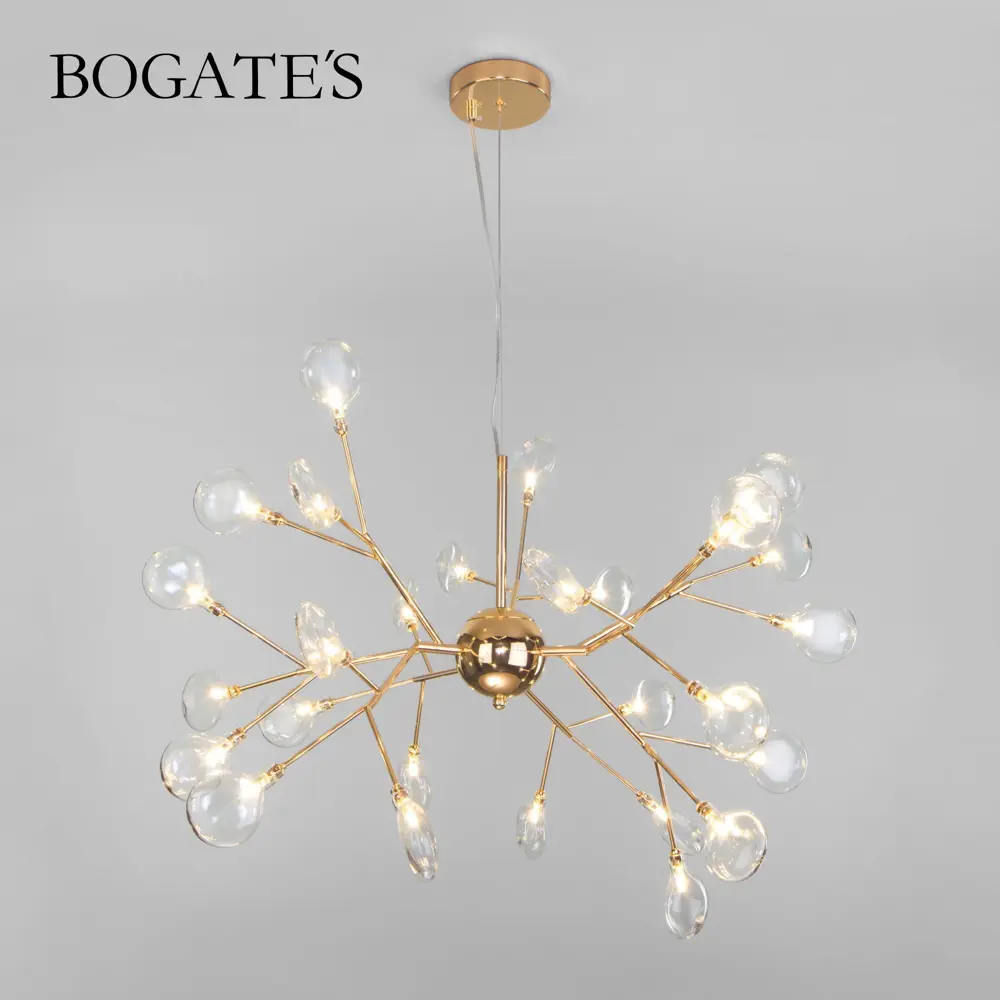 Фото Подвесная люстра со стеклянными плафонами BOGATE'S 564 золото Фото Подвесная люстра со стеклянными плафонами BOGATE'S 564 золото