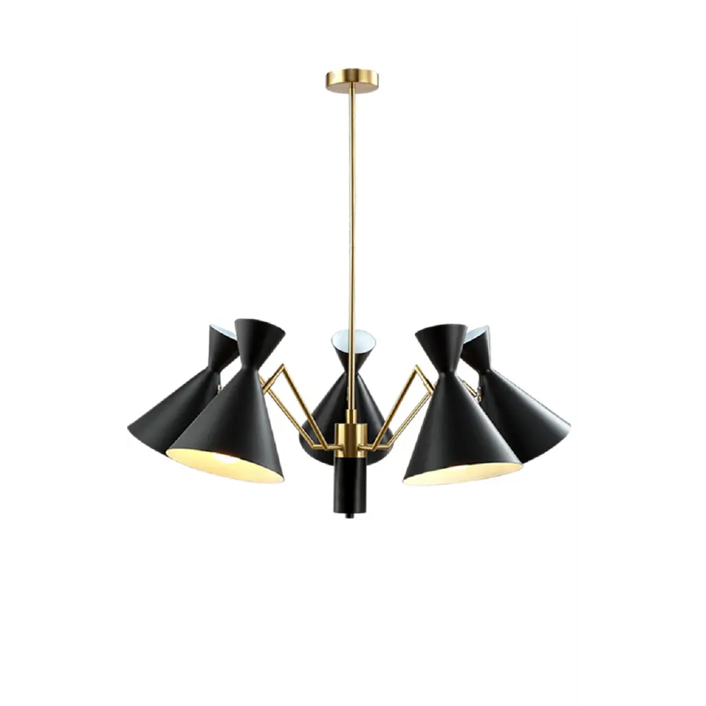 Фото 2 Люстра подвесная Crystal Lux Joven sp5 gold-black 5 ламп 12 м² цвет золото Фото 2 Люстра подвесная Crystal Lux Joven sp5 gold-black 5 ламп 12 м² цвет золото